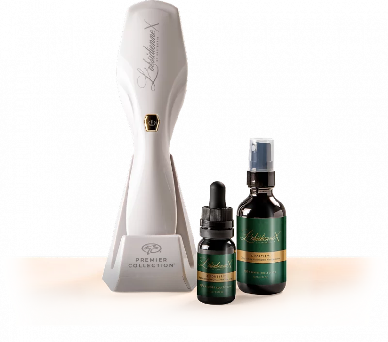 L'obsidienneX product collection that use exosomes