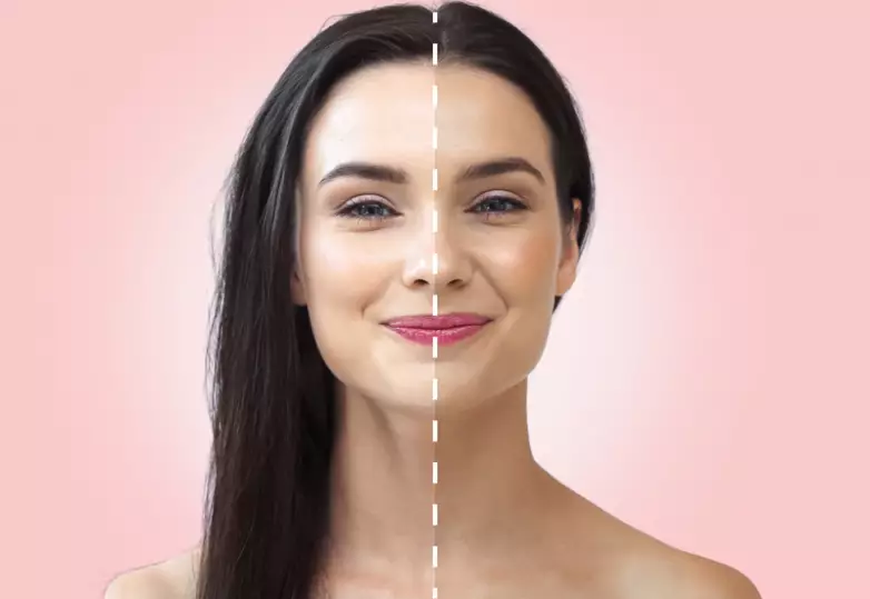 Model wearing Jade Bronzer