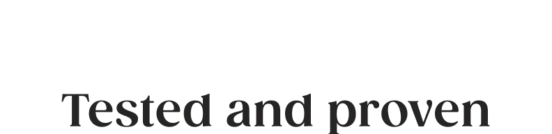 Clinically Tested and Proven